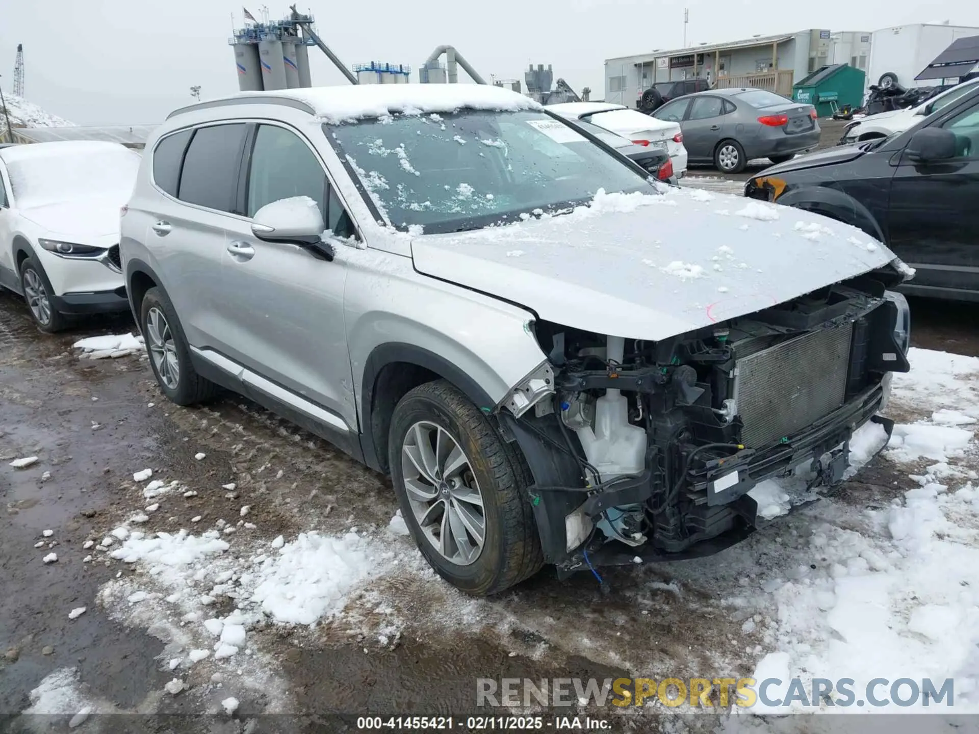 1 Photograph of a damaged car 5NMS5CAD1KH000394 HYUNDAI SANTA FE 2019