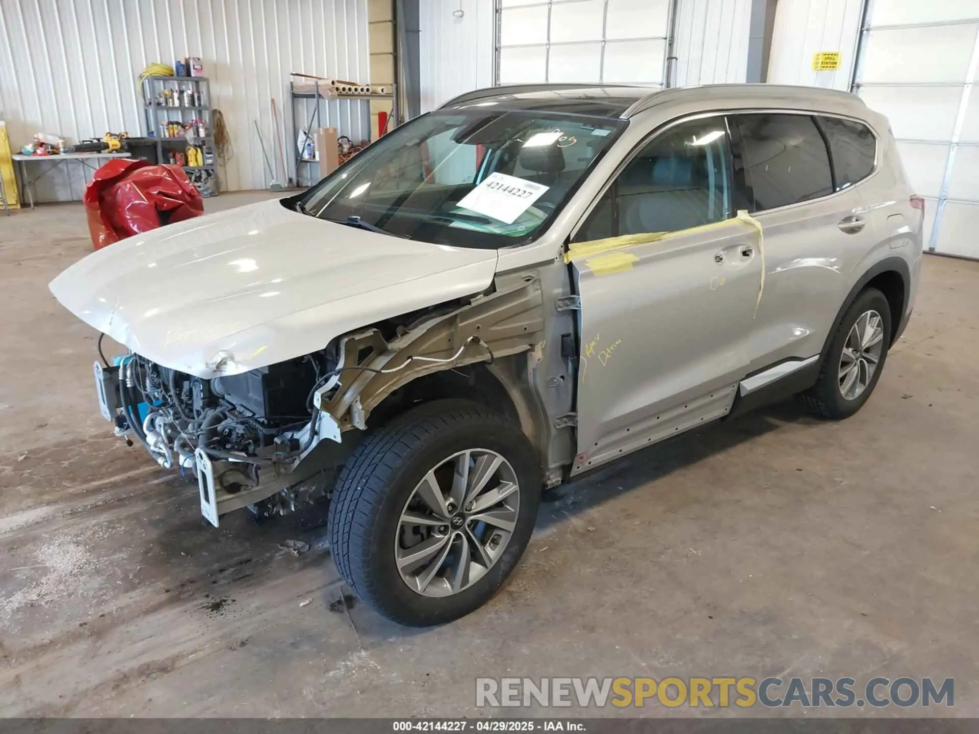 2 Photograph of a damaged car 5NMS5CAD2KH130605 HYUNDAI SANTA FE 2019