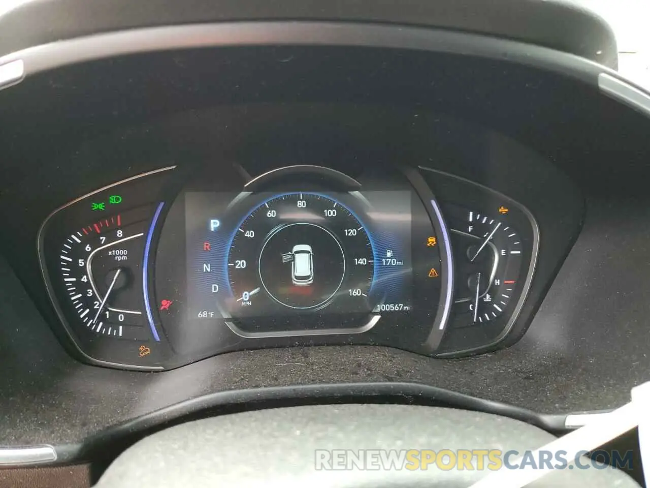 9 Photograph of a damaged car 5NMS5CAD6KH068948 HYUNDAI SANTA FE 2019