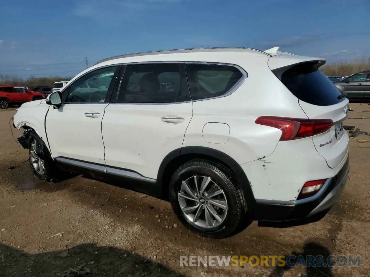 2 Photograph of a damaged car 5NMS5CAD7KH069719 HYUNDAI SANTA FE 2019
