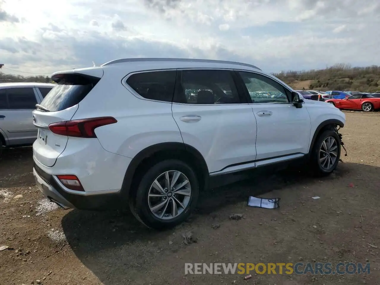 3 Photograph of a damaged car 5NMS5CAD7KH069719 HYUNDAI SANTA FE 2019