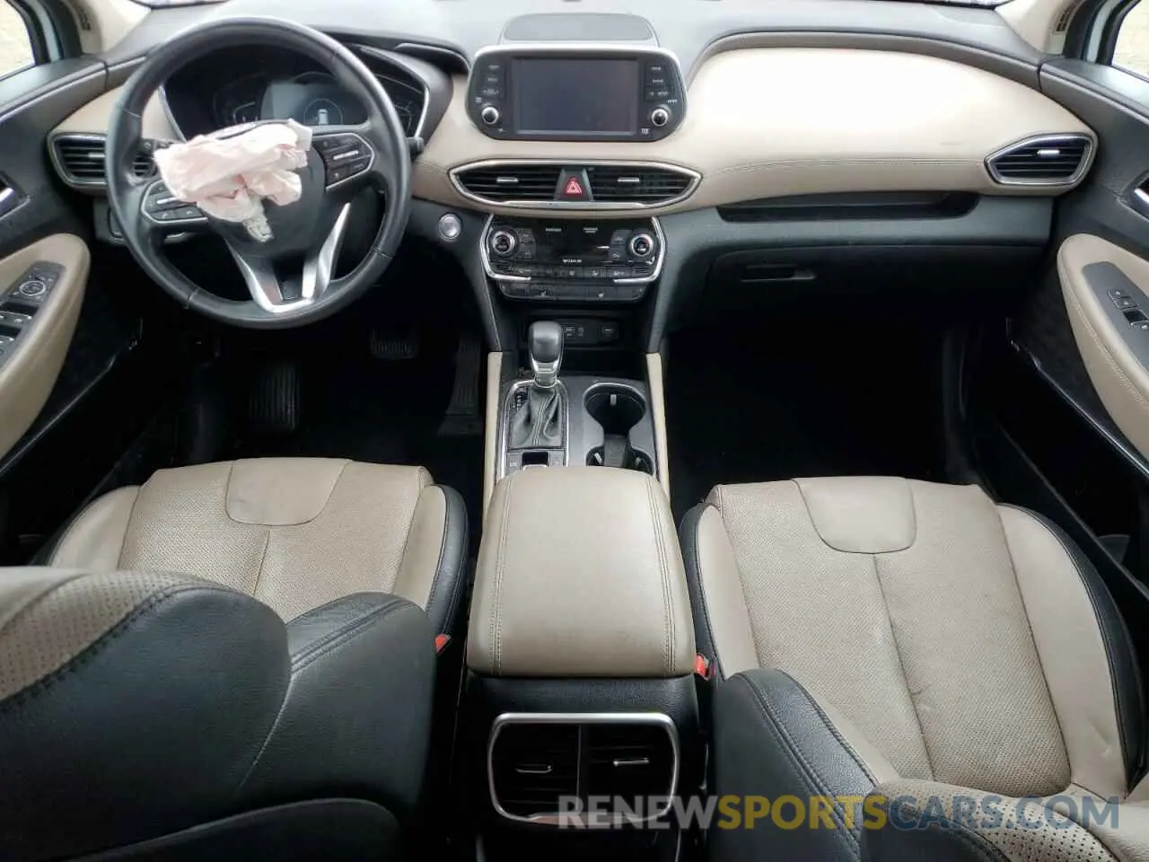 8 Photograph of a damaged car 5NMS5CAD7KH069719 HYUNDAI SANTA FE 2019