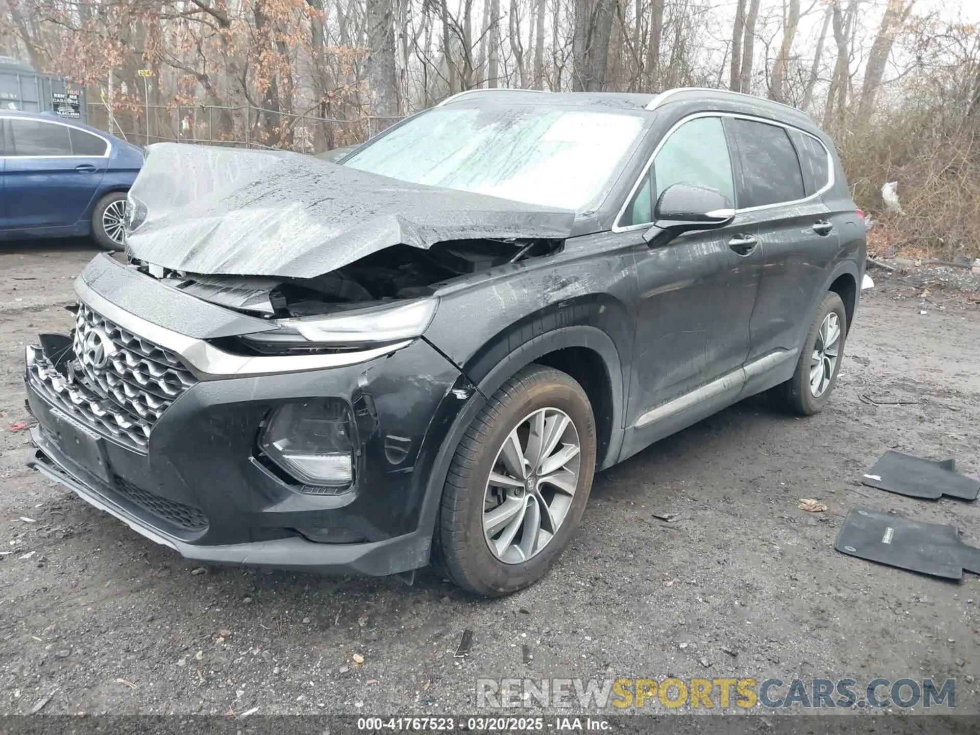 2 Photograph of a damaged car 5NMS5CAD8KH078588 HYUNDAI SANTA FE 2019