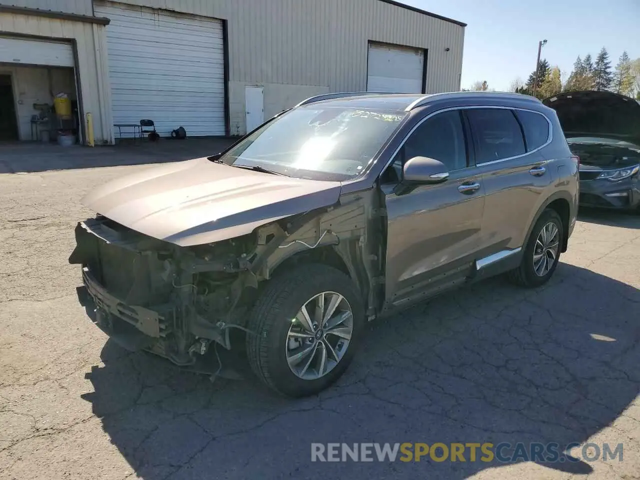 1 Photograph of a damaged car 5NMS5CADXKH090256 HYUNDAI SANTA FE 2019