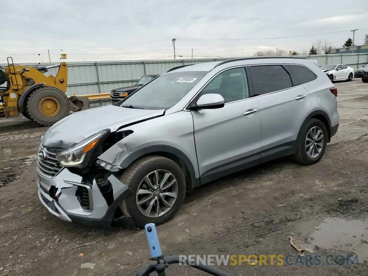 1 Photograph of a damaged car KM8SMDHF0KU304627 HYUNDAI SANTA FE 2019