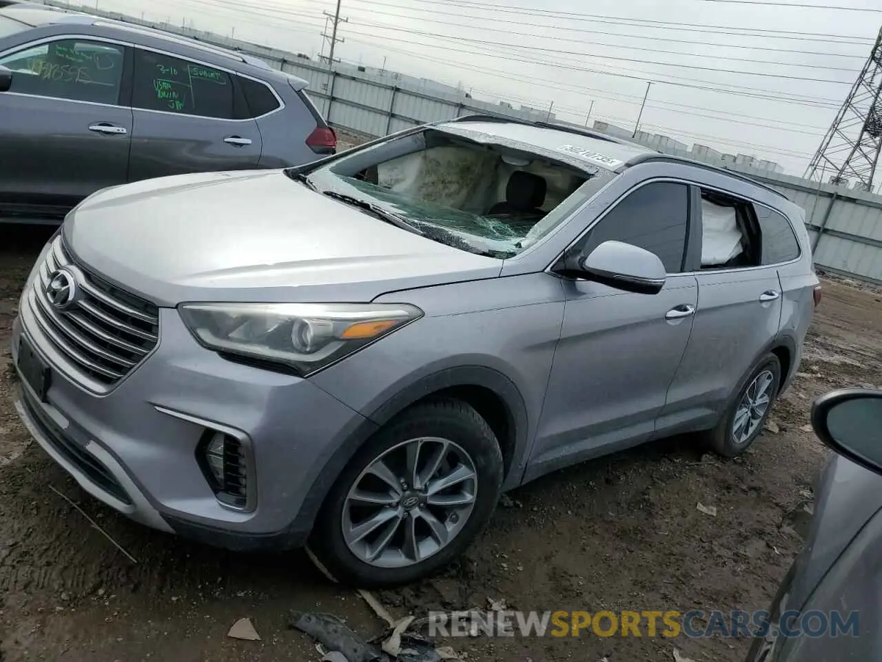 1 Photograph of a damaged car KM8SN4HF4KU309603 HYUNDAI SANTA FE 2019