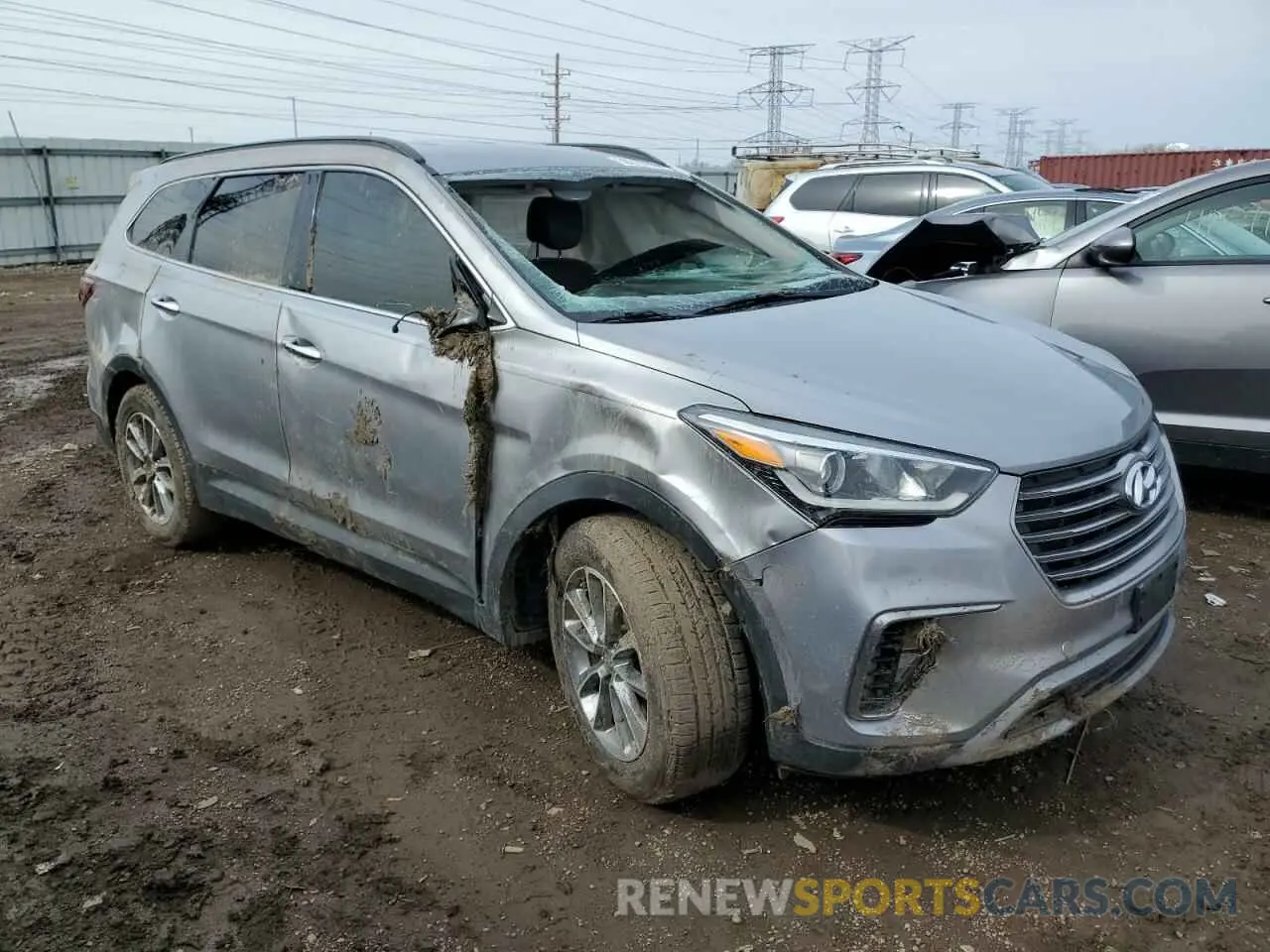4 Photograph of a damaged car KM8SN4HF4KU309603 HYUNDAI SANTA FE 2019
