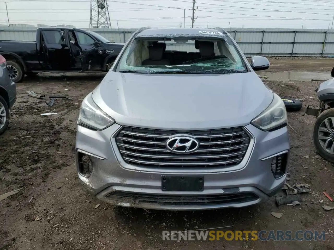 5 Photograph of a damaged car KM8SN4HF4KU309603 HYUNDAI SANTA FE 2019