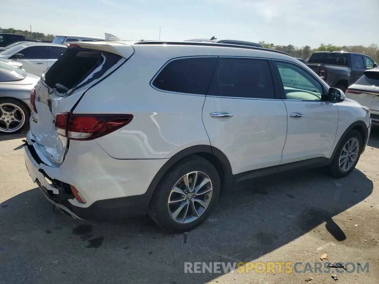 3 Photograph of a damaged car KM8SN4HF6KU298698 HYUNDAI SANTA FE 2019