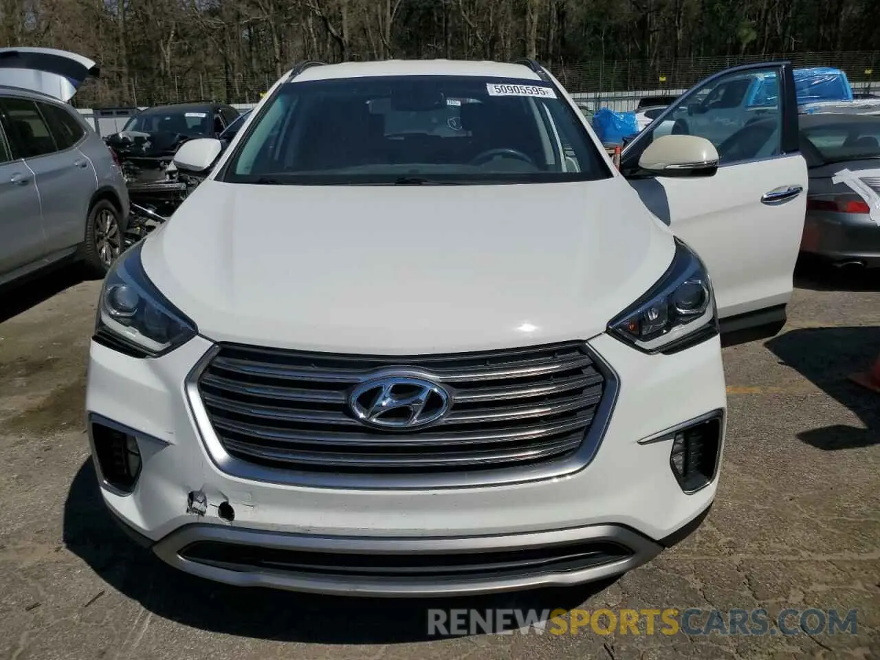 5 Photograph of a damaged car KM8SN4HF6KU298698 HYUNDAI SANTA FE 2019