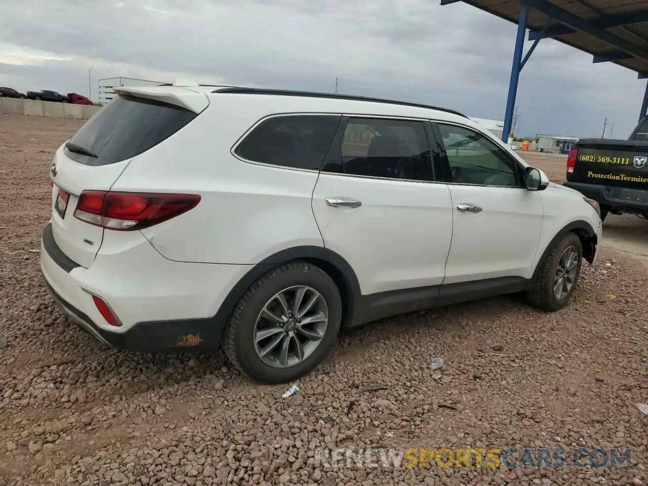 3 Photograph of a damaged car KM8SNDHF1KU307114 HYUNDAI SANTA FE 2019