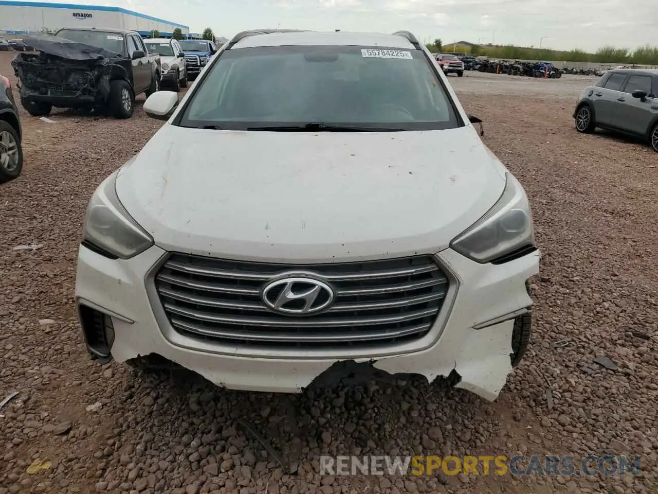 5 Photograph of a damaged car KM8SNDHF1KU307114 HYUNDAI SANTA FE 2019