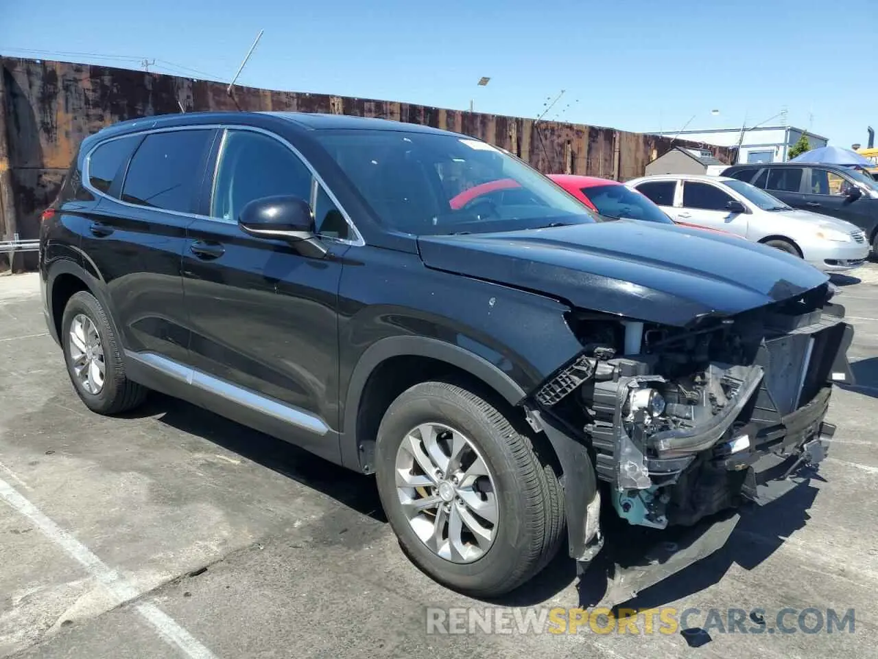 4 Photograph of a damaged car 5NMS23AD1LH194225 HYUNDAI SANTA FE 2020