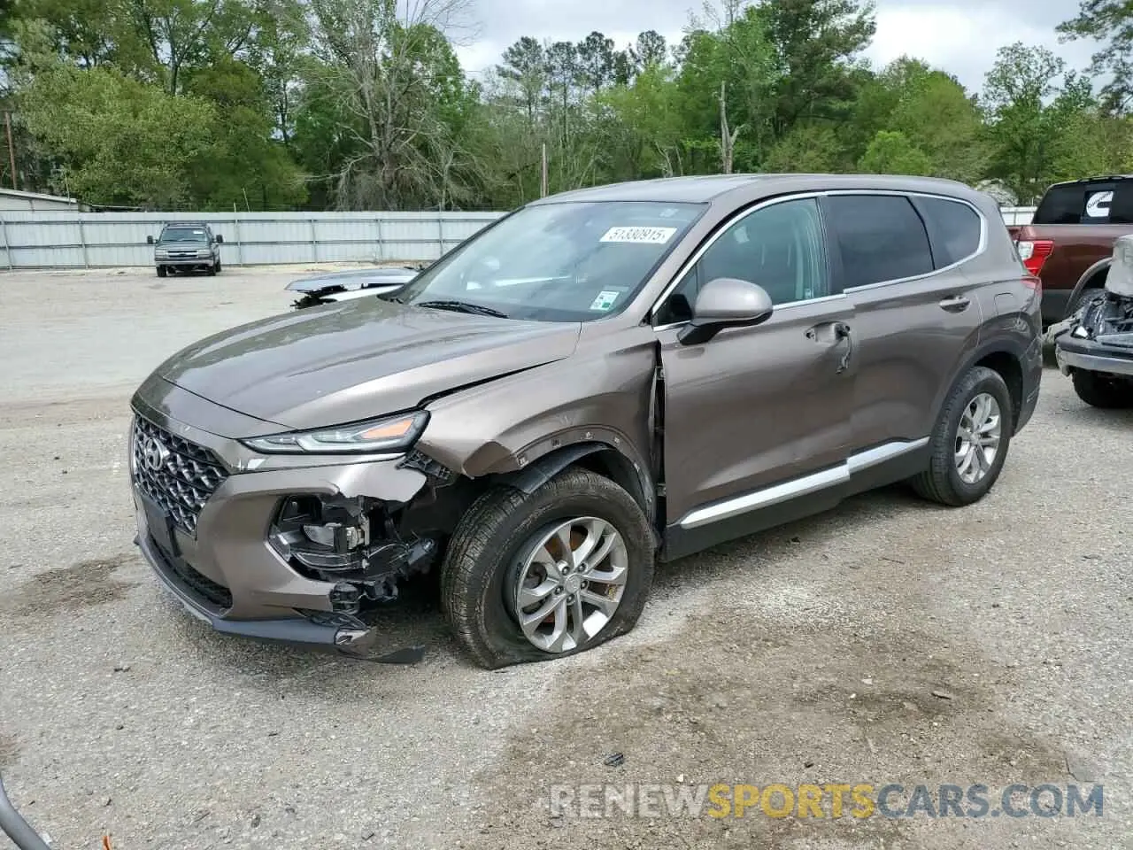 1 Photograph of a damaged car 5NMS23AD2LH218385 HYUNDAI SANTA FE 2020