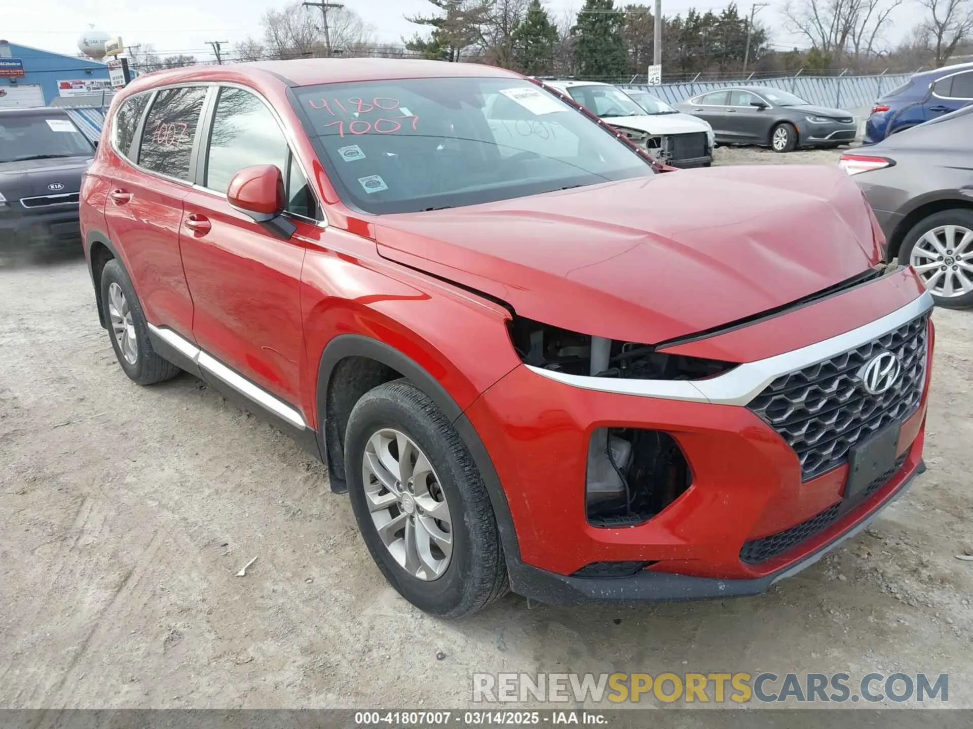 1 Photograph of a damaged car 5NMS23AD3LH254523 HYUNDAI SANTA FE 2020