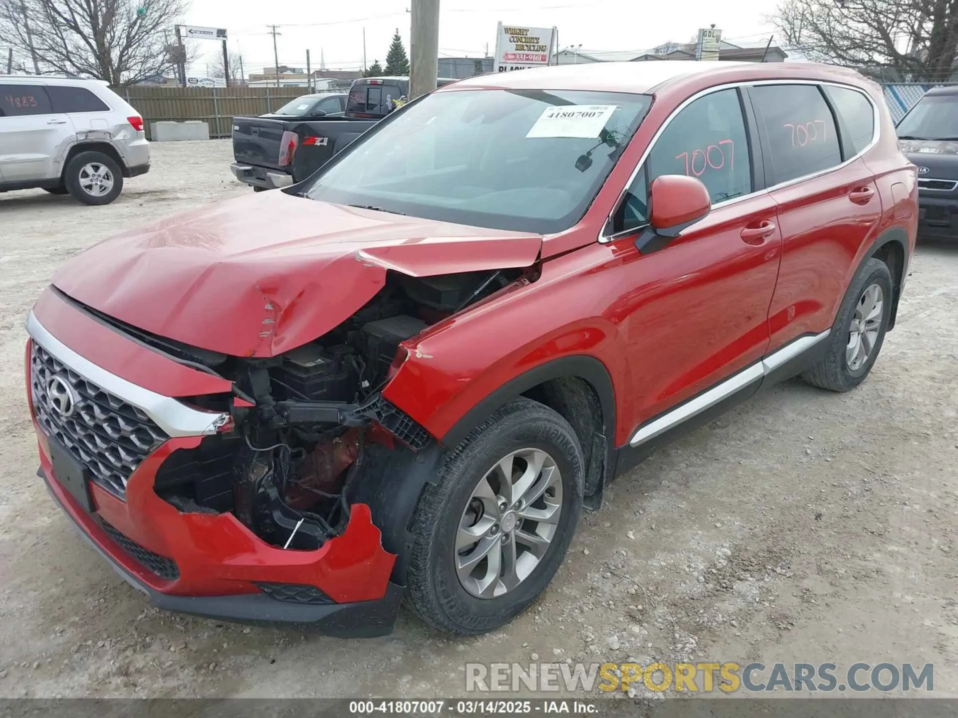 2 Photograph of a damaged car 5NMS23AD3LH254523 HYUNDAI SANTA FE 2020
