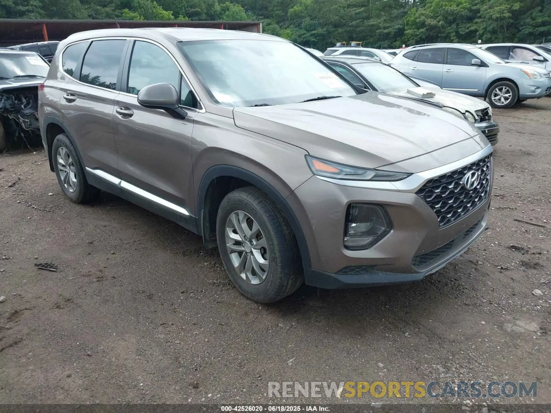 1 Photograph of a damaged car 5NMS23AD4LH142202 HYUNDAI SANTA FE 2020