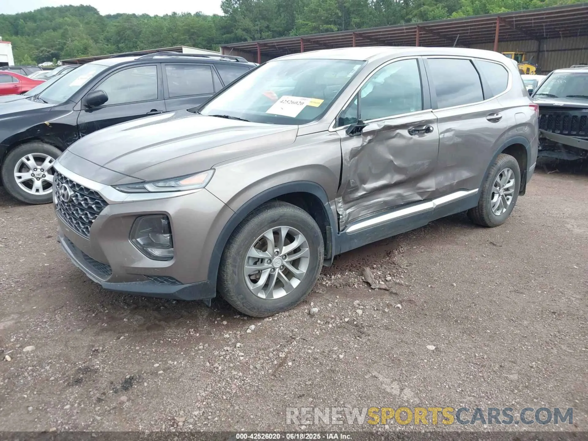 2 Photograph of a damaged car 5NMS23AD4LH142202 HYUNDAI SANTA FE 2020