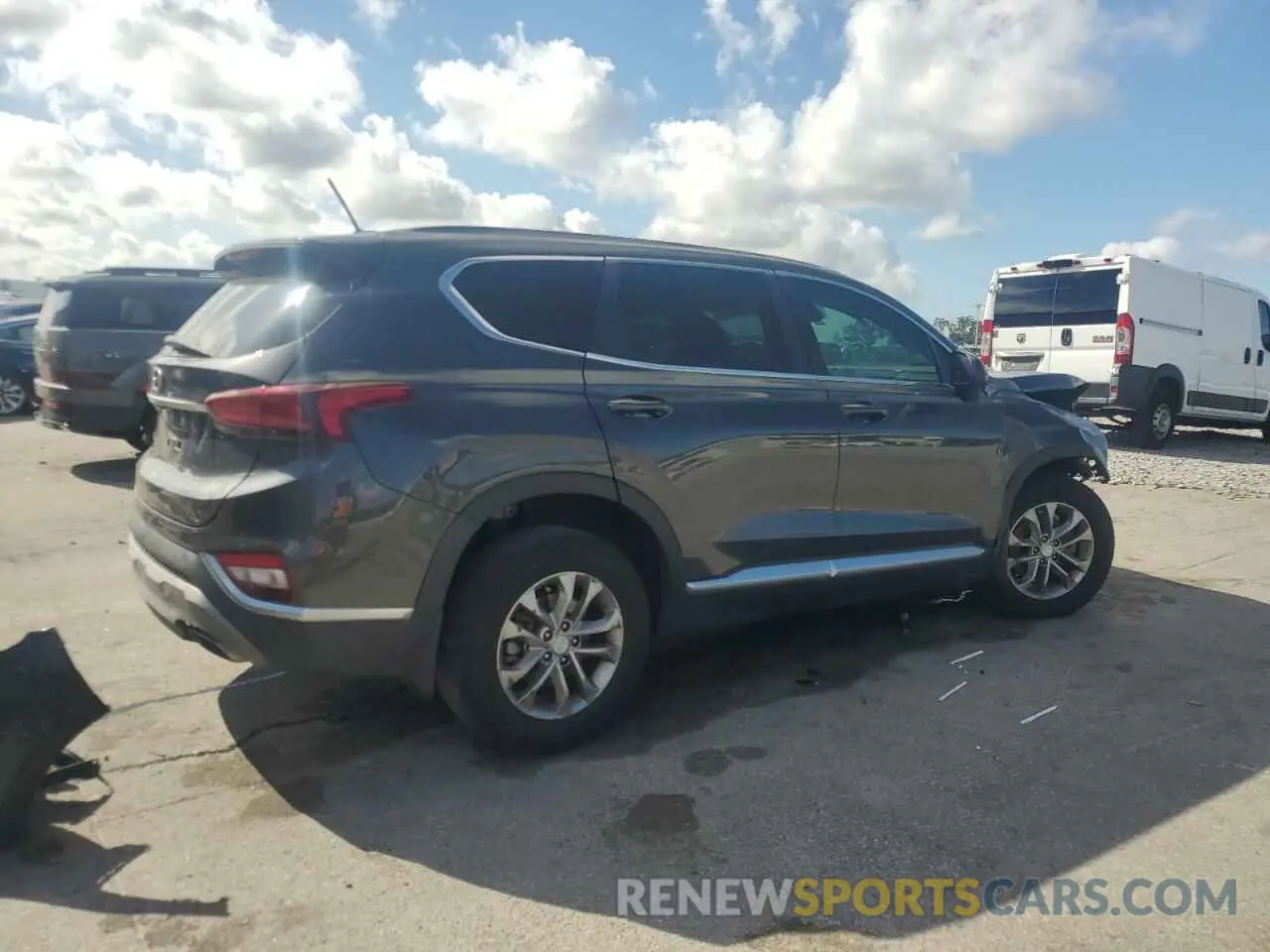 3 Photograph of a damaged car 5NMS23AD4LH280497 HYUNDAI SANTA FE 2020
