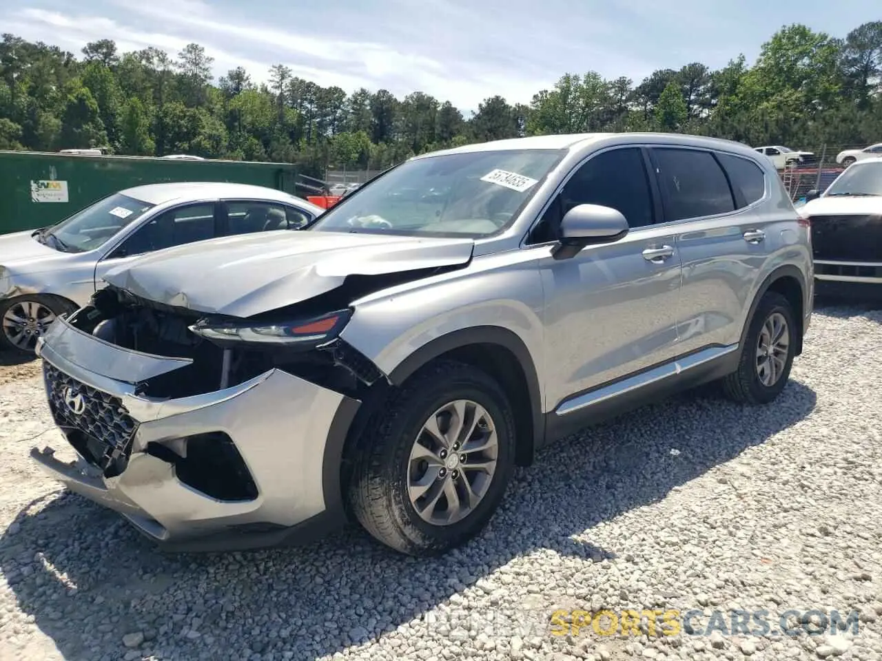 1 Photograph of a damaged car 5NMS23AD4LH280614 HYUNDAI SANTA FE 2020