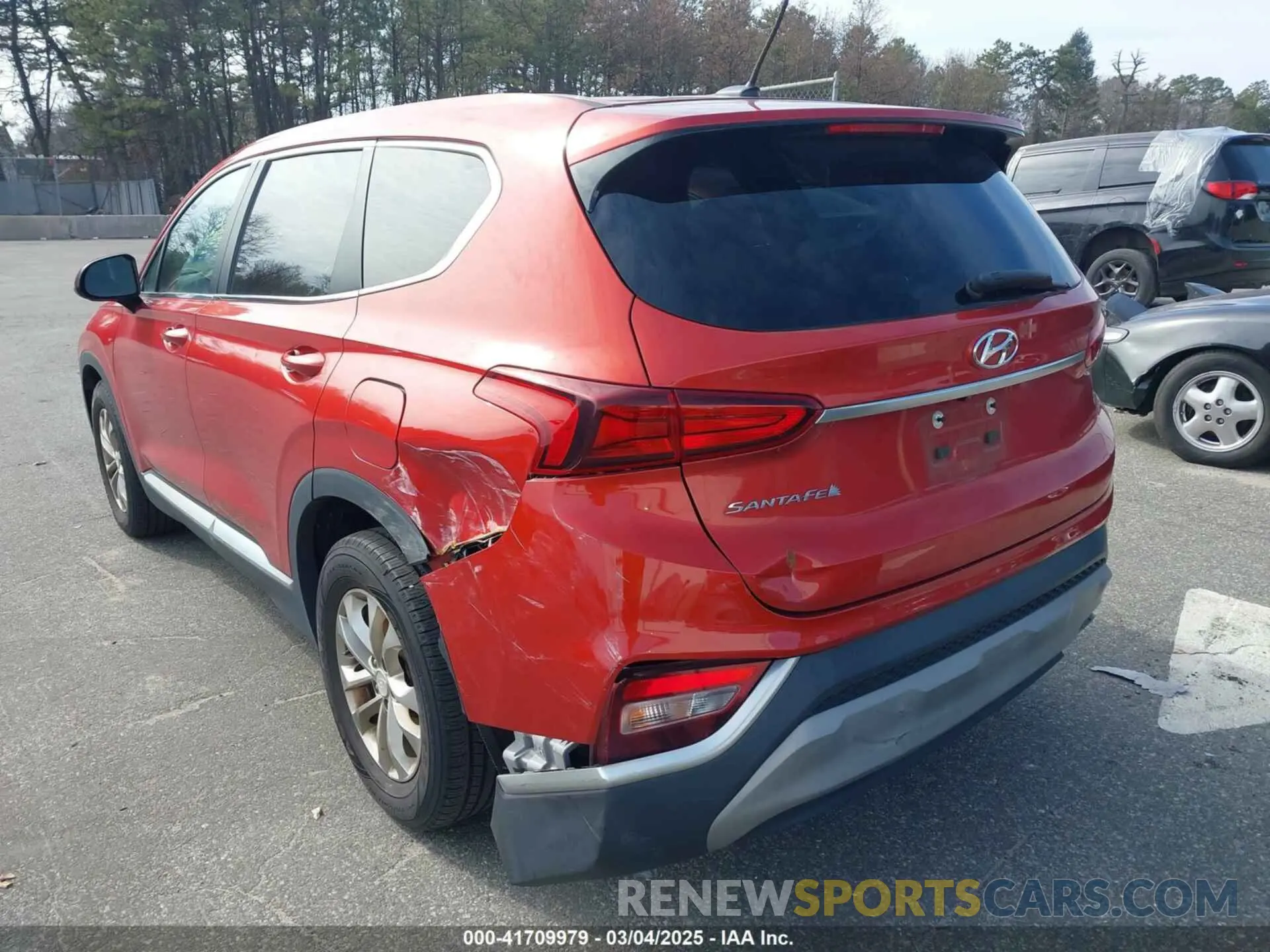 3 Photograph of a damaged car 5NMS23AD5LH216758 HYUNDAI SANTA FE 2020