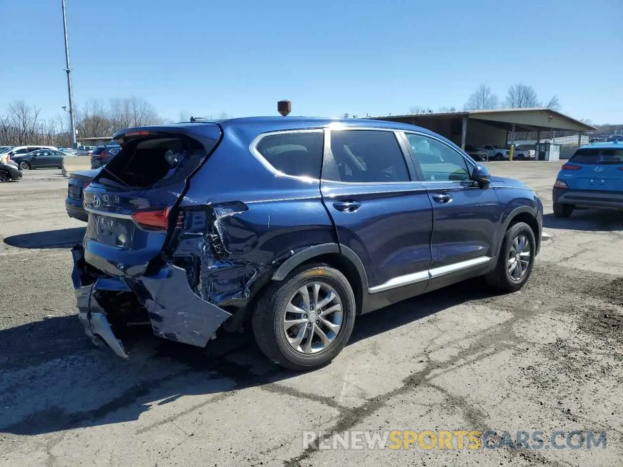 3 Photograph of a damaged car 5NMS23AD5LH255320 HYUNDAI SANTA FE 2020
