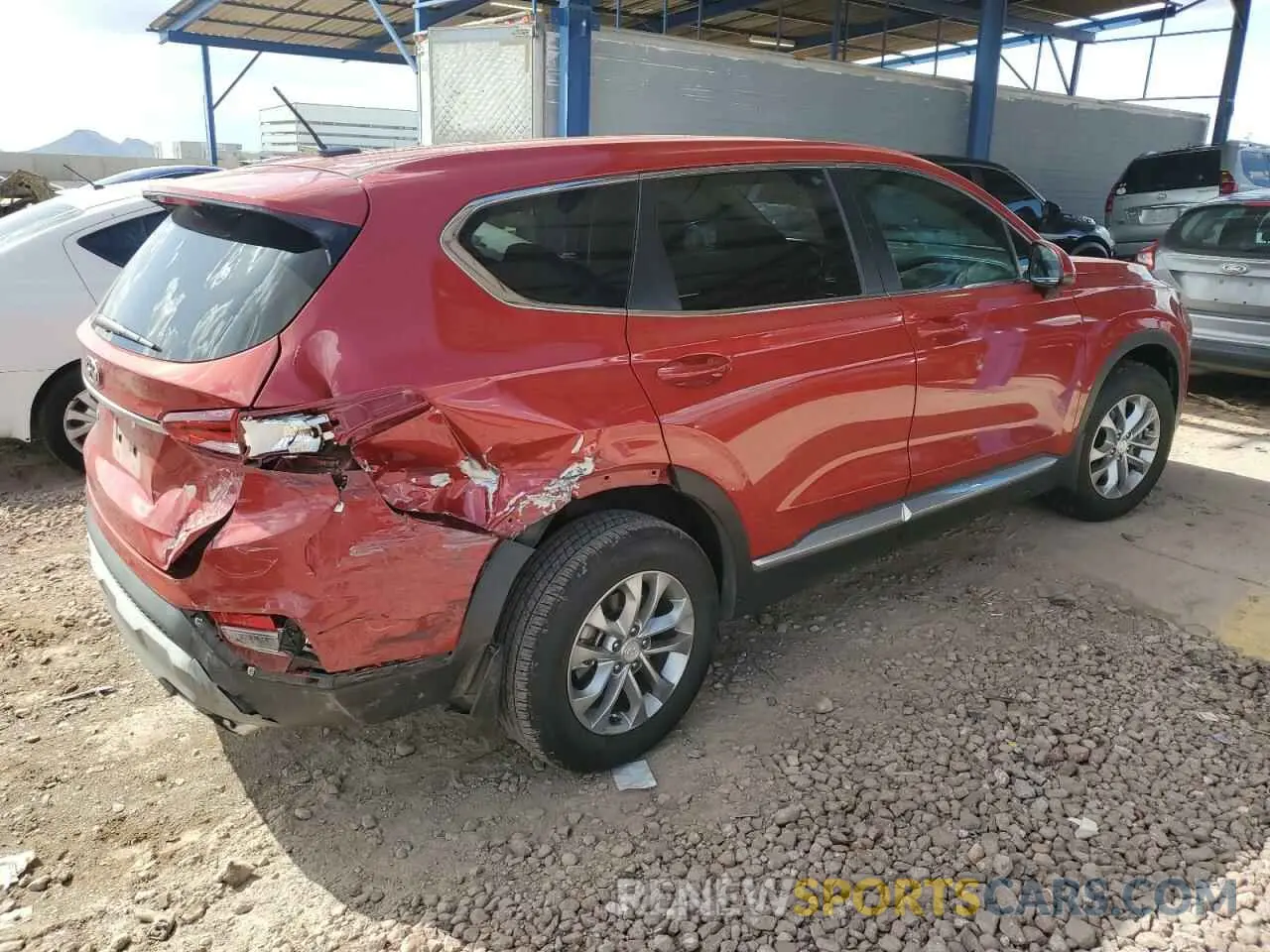3 Photograph of a damaged car 5NMS23AD6LH167828 HYUNDAI SANTA FE 2020