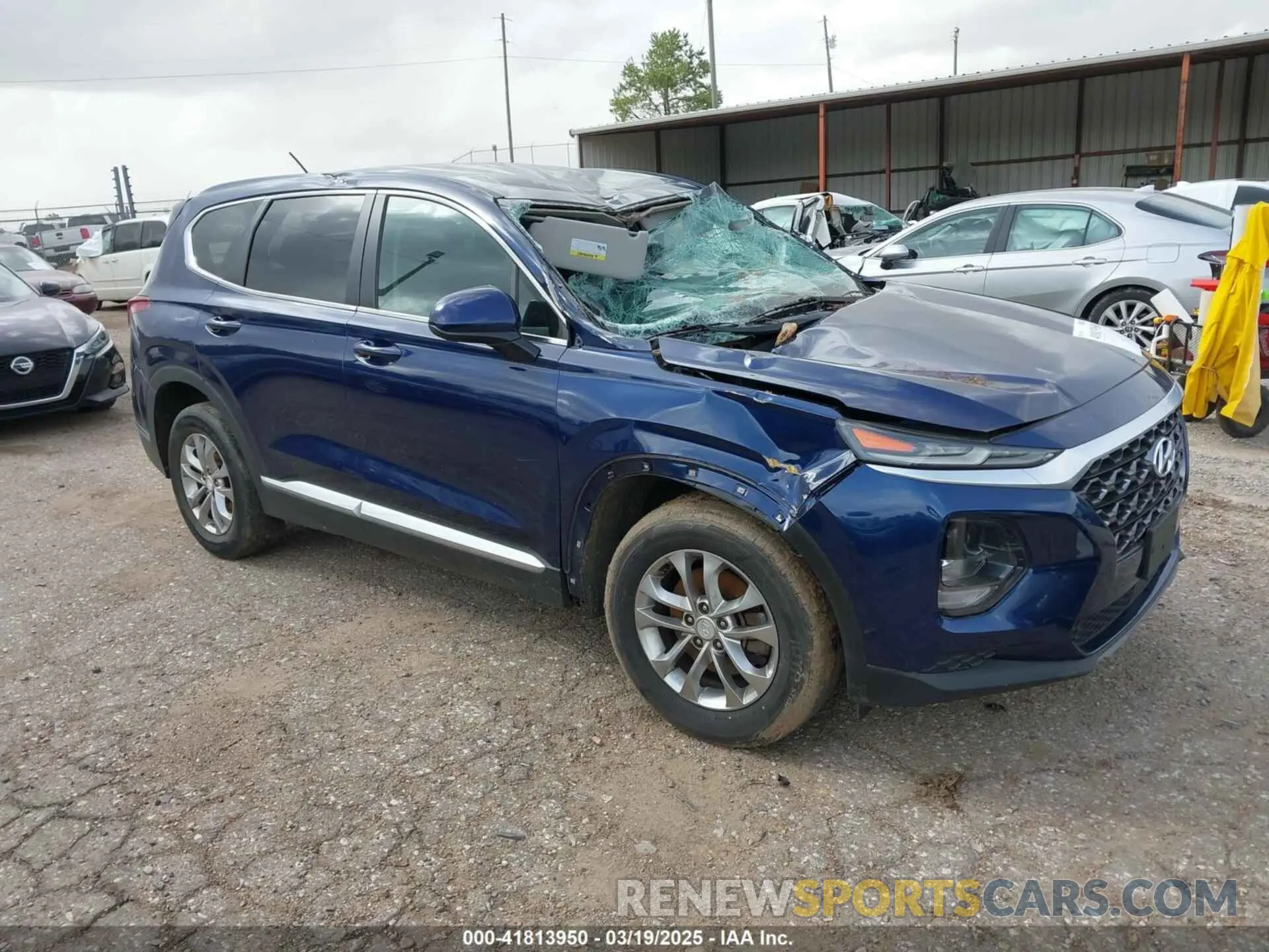 1 Photograph of a damaged car 5NMS23AD6LH174584 HYUNDAI SANTA FE 2020