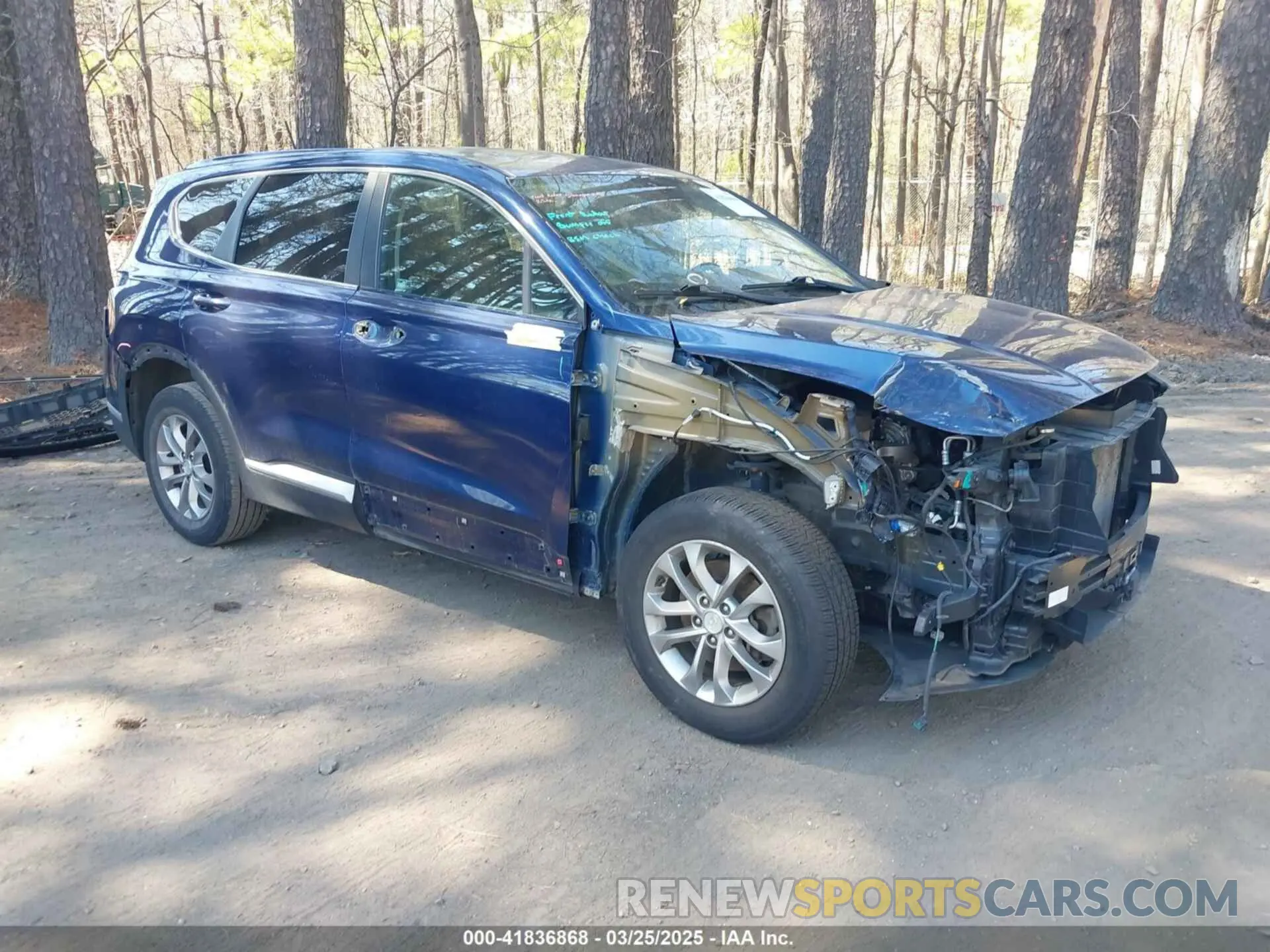 1 Photograph of a damaged car 5NMS23AD7LH137155 HYUNDAI SANTA FE 2020