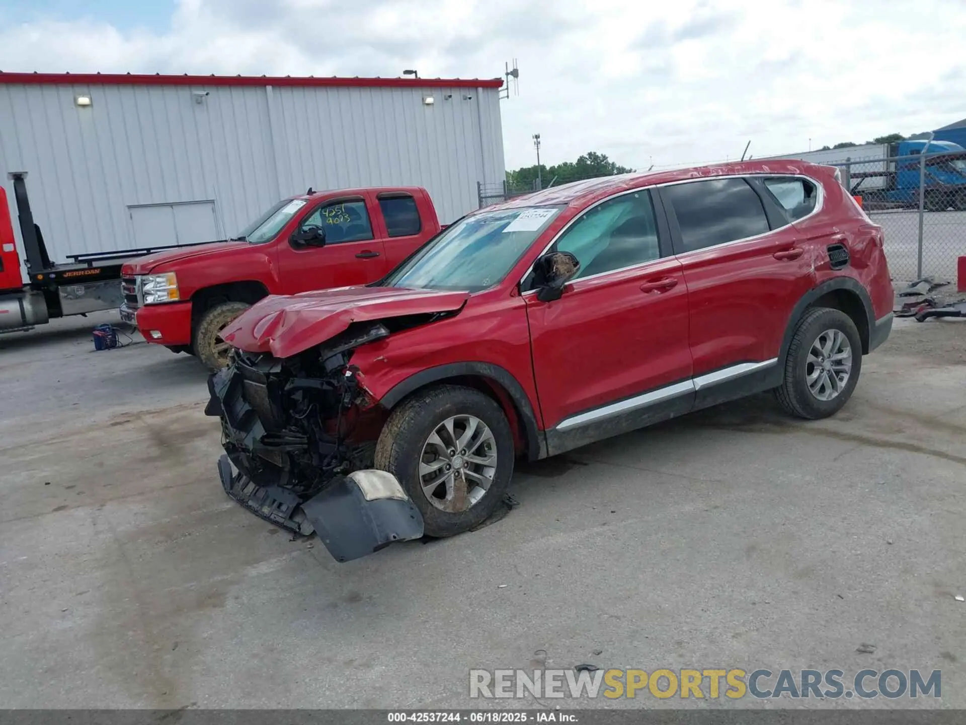 2 Photograph of a damaged car 5NMS23AD7LH153002 HYUNDAI SANTA FE 2020
