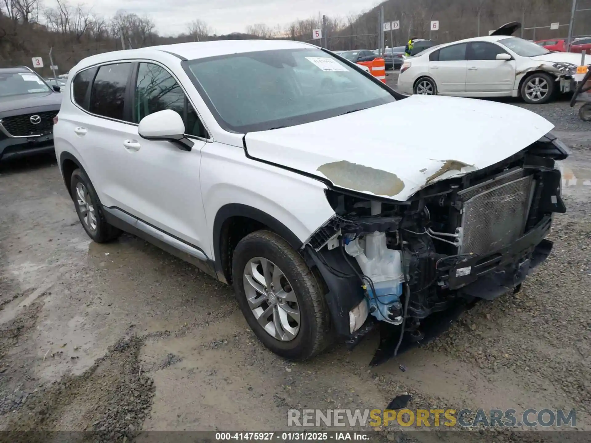 1 Photograph of a damaged car 5NMS23AD7LH155896 HYUNDAI SANTA FE 2020