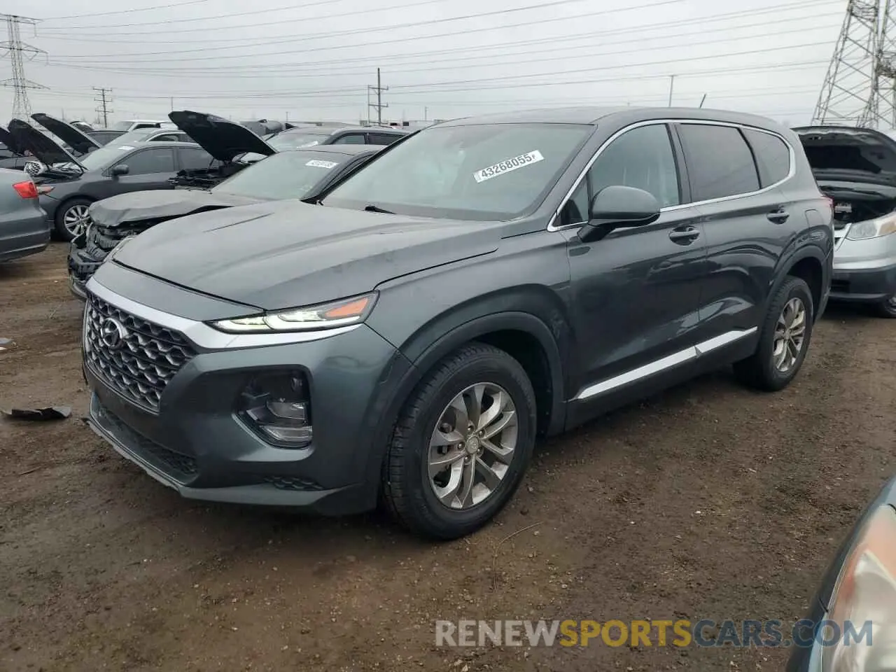 1 Photograph of a damaged car 5NMS23ADXLH263137 HYUNDAI SANTA FE 2020
