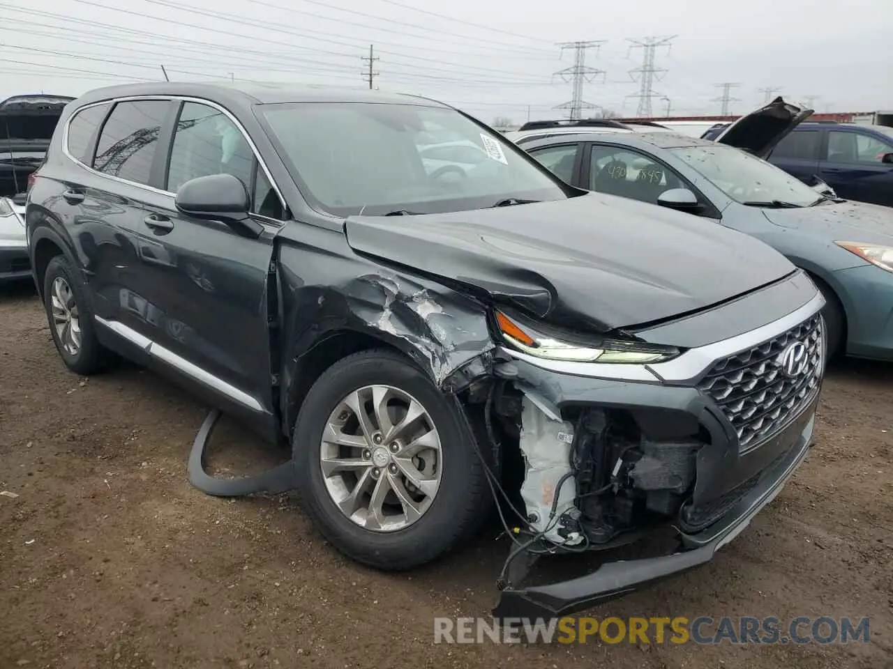 4 Photograph of a damaged car 5NMS23ADXLH263137 HYUNDAI SANTA FE 2020