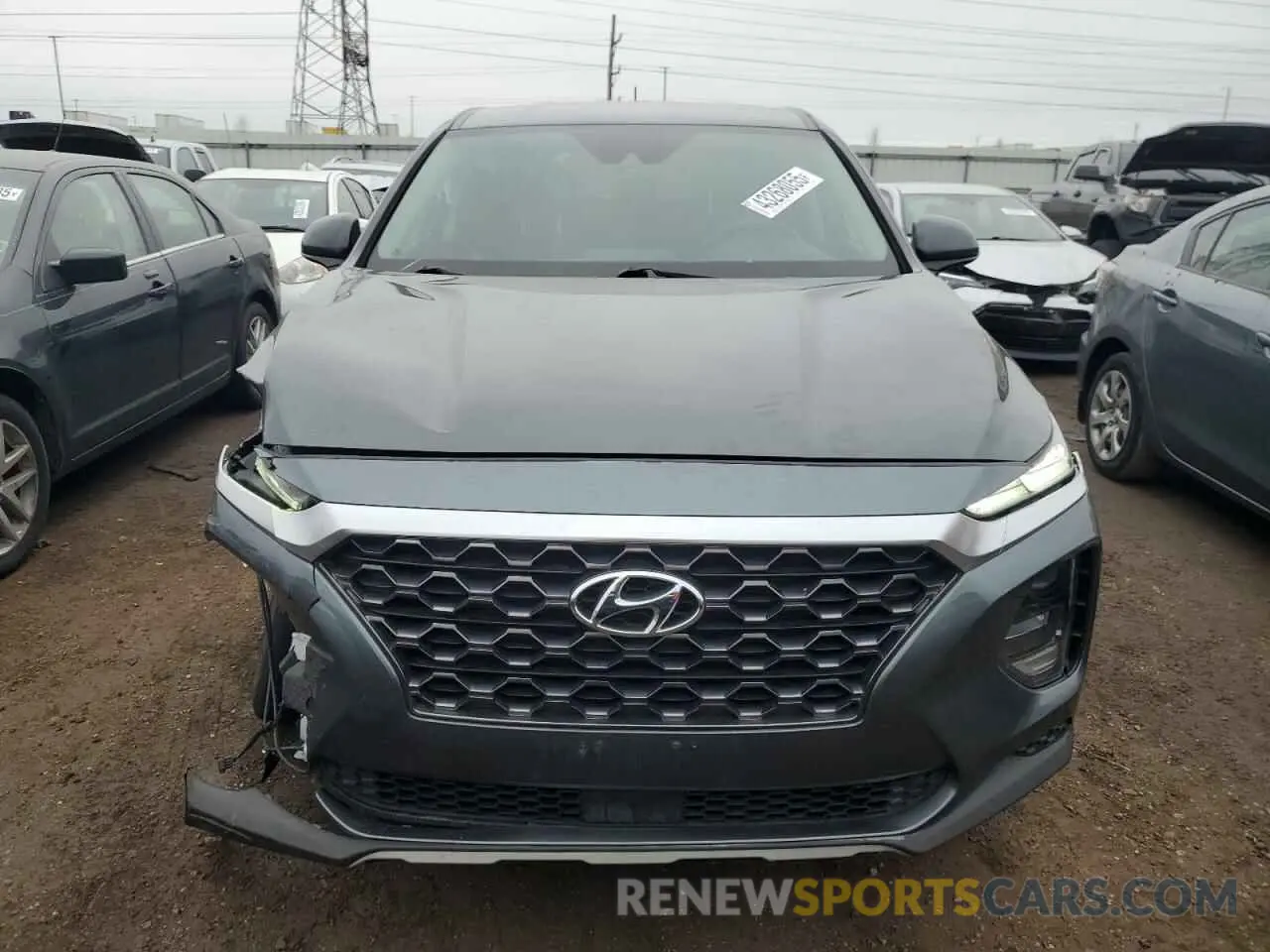 5 Photograph of a damaged car 5NMS23ADXLH263137 HYUNDAI SANTA FE 2020