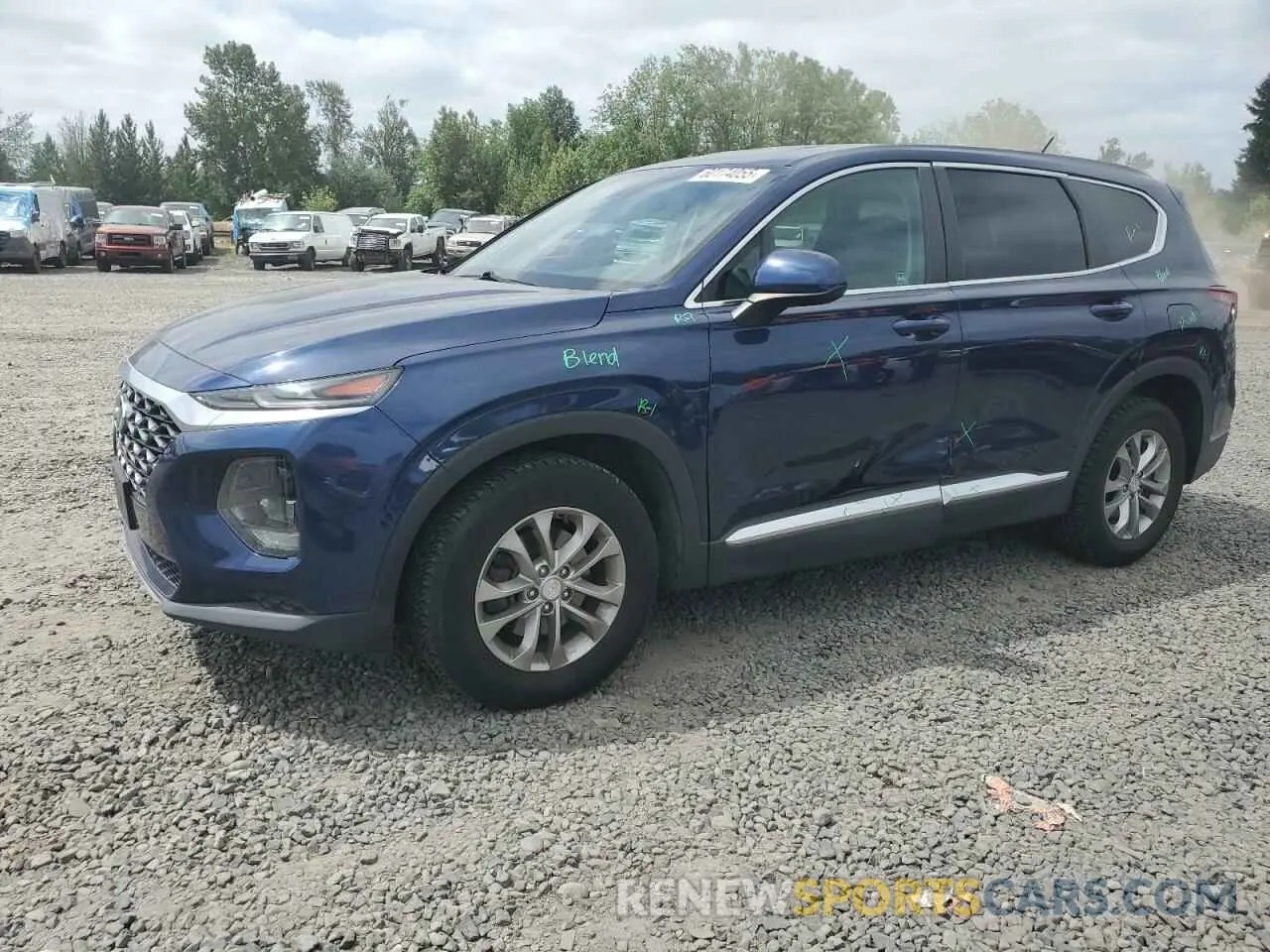 1 Photograph of a damaged car 5NMS2CAD4LH179007 HYUNDAI SANTA FE 2020