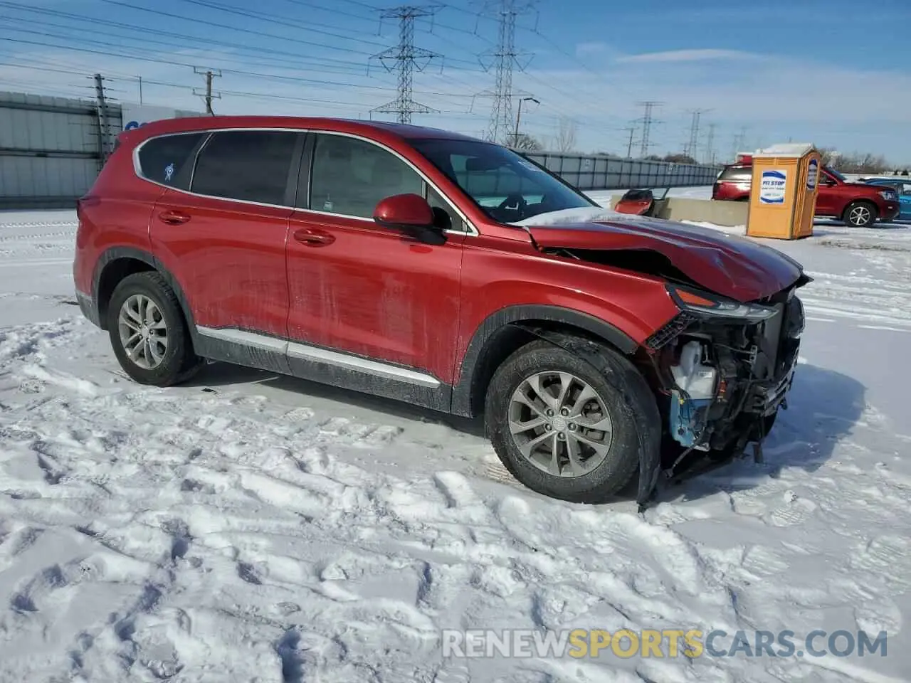 4 Photograph of a damaged car 5NMS2CAD5LH174270 HYUNDAI SANTA FE 2020
