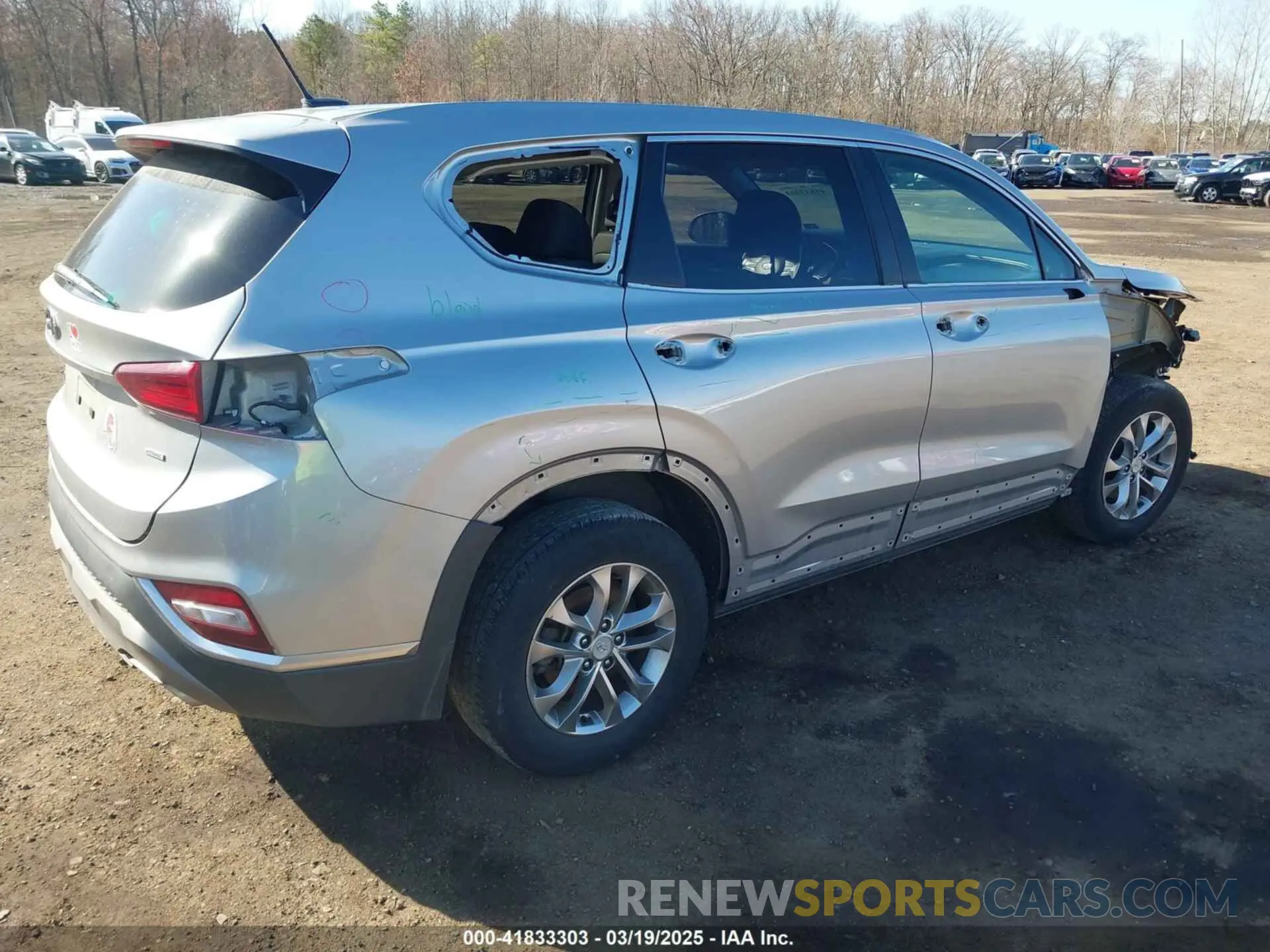 1 Photograph of a damaged car 5NMS2CAD7LH269302 HYUNDAI SANTA FE 2020