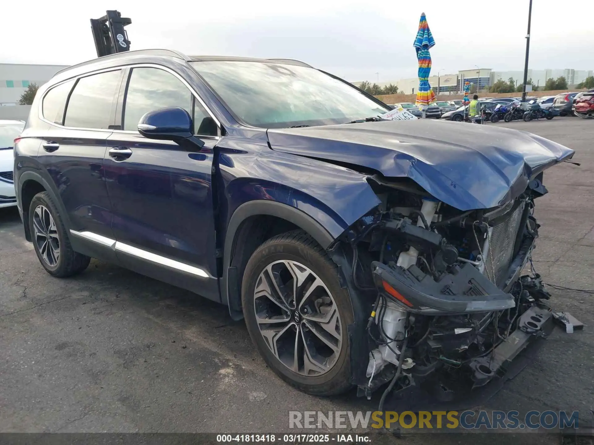 1 Photograph of a damaged car 5NMS33AA2LH156683 HYUNDAI SANTA FE 2020