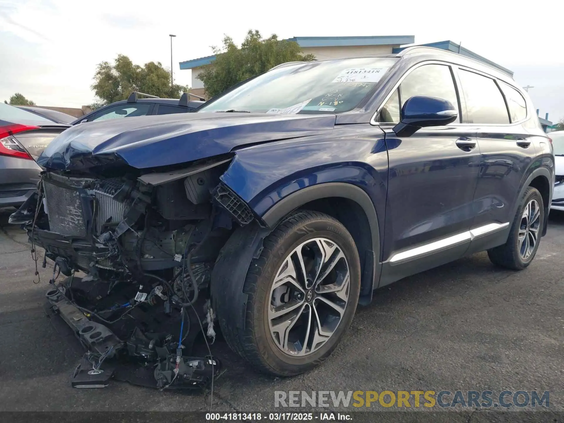 2 Photograph of a damaged car 5NMS33AA2LH156683 HYUNDAI SANTA FE 2020