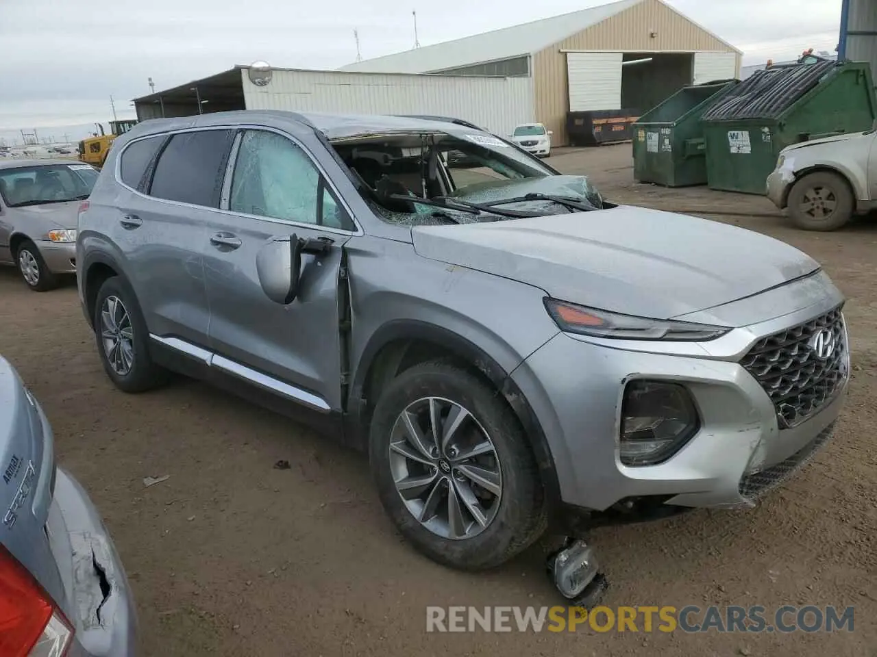 4 Photograph of a damaged car 5NMS33AD0LH224361 HYUNDAI SANTA FE 2020