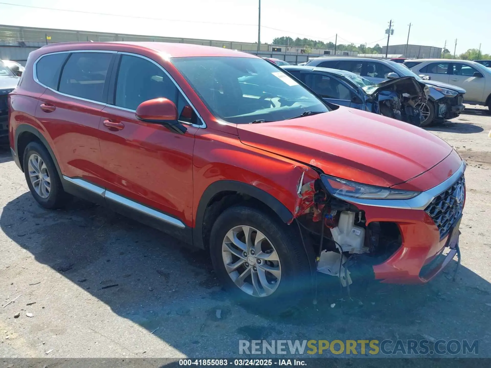 1 Photograph of a damaged car 5NMS33AD0LH229799 HYUNDAI SANTA FE 2020