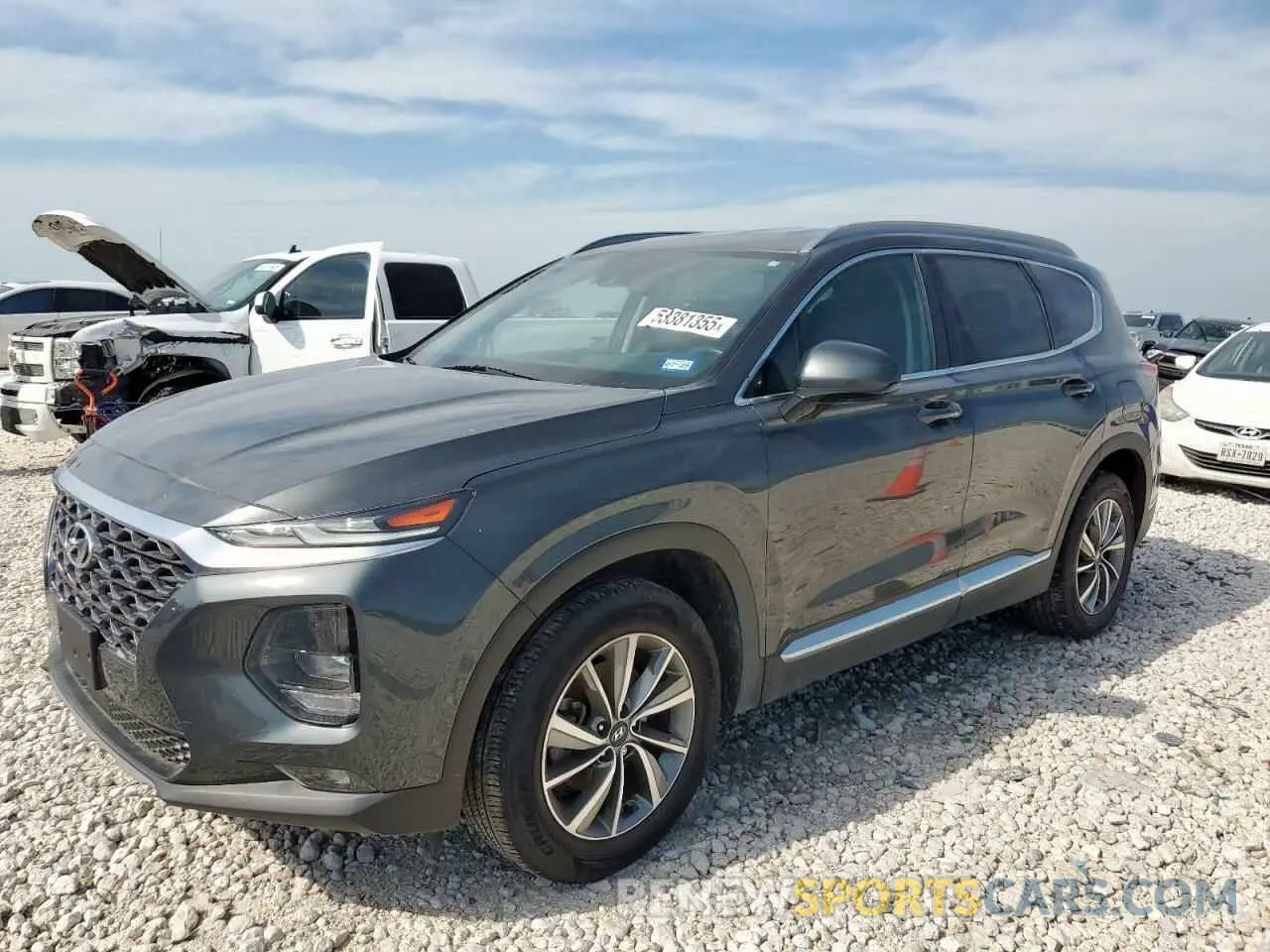 1 Photograph of a damaged car 5NMS33AD1LH205513 HYUNDAI SANTA FE 2020