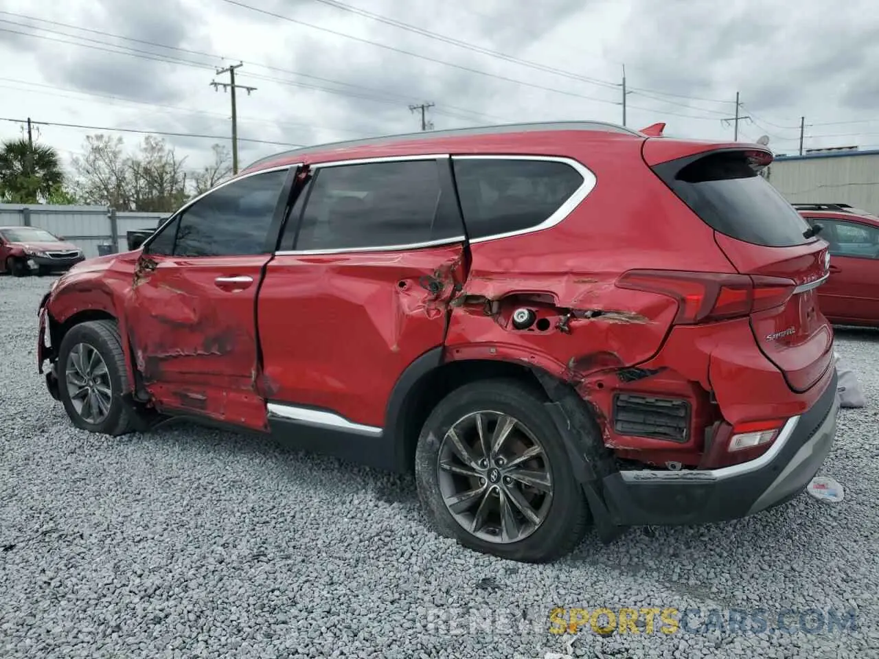 2 Photograph of a damaged car 5NMS33AD1LH214390 HYUNDAI SANTA FE 2020