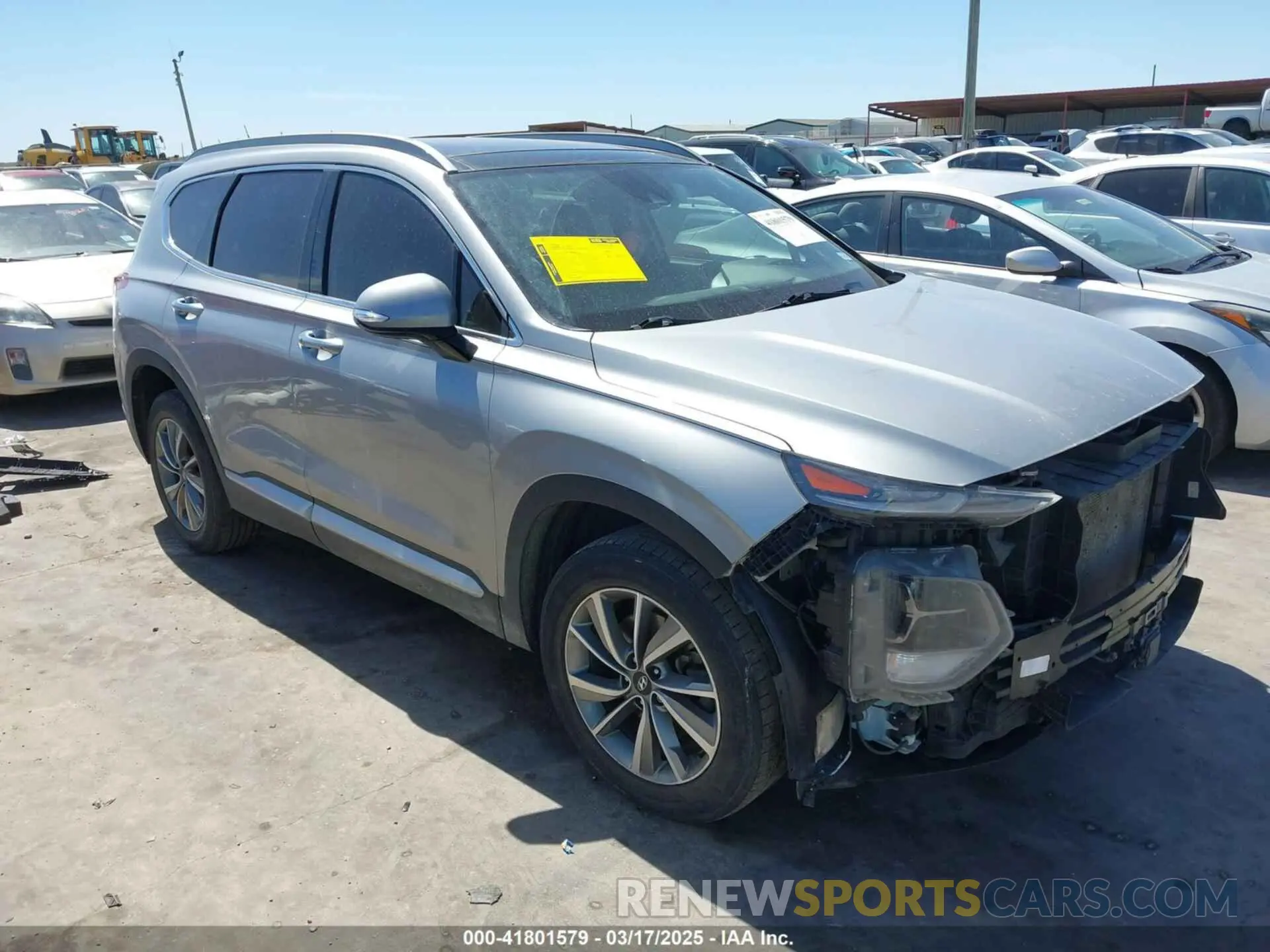 1 Photograph of a damaged car 5NMS33AD2LH210462 HYUNDAI SANTA FE 2020