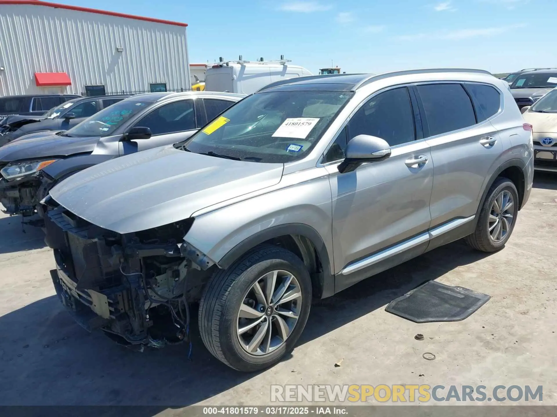 2 Photograph of a damaged car 5NMS33AD2LH210462 HYUNDAI SANTA FE 2020