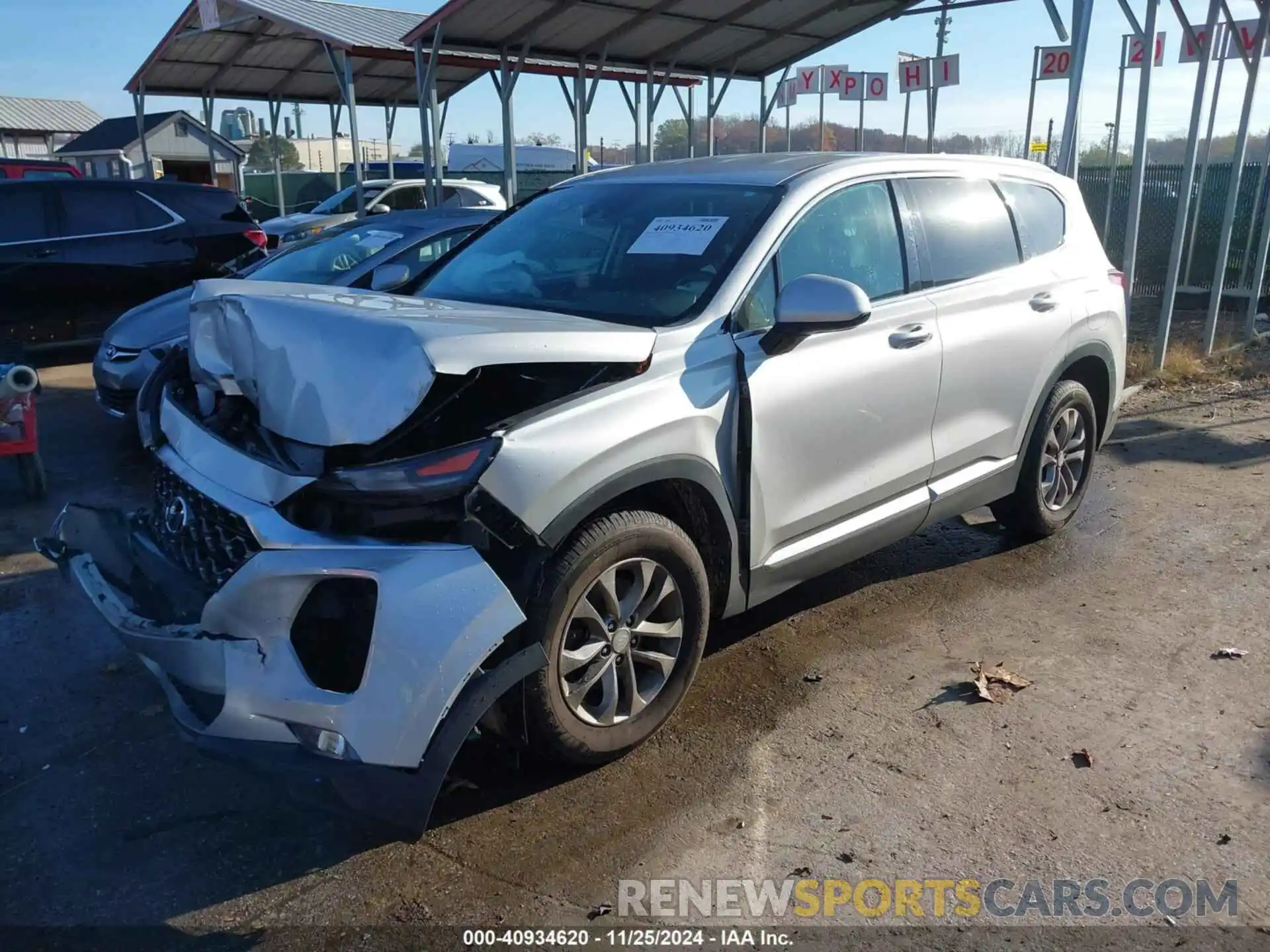 2 Photograph of a damaged car 5NMS33AD3LH145797 HYUNDAI SANTA FE 2020