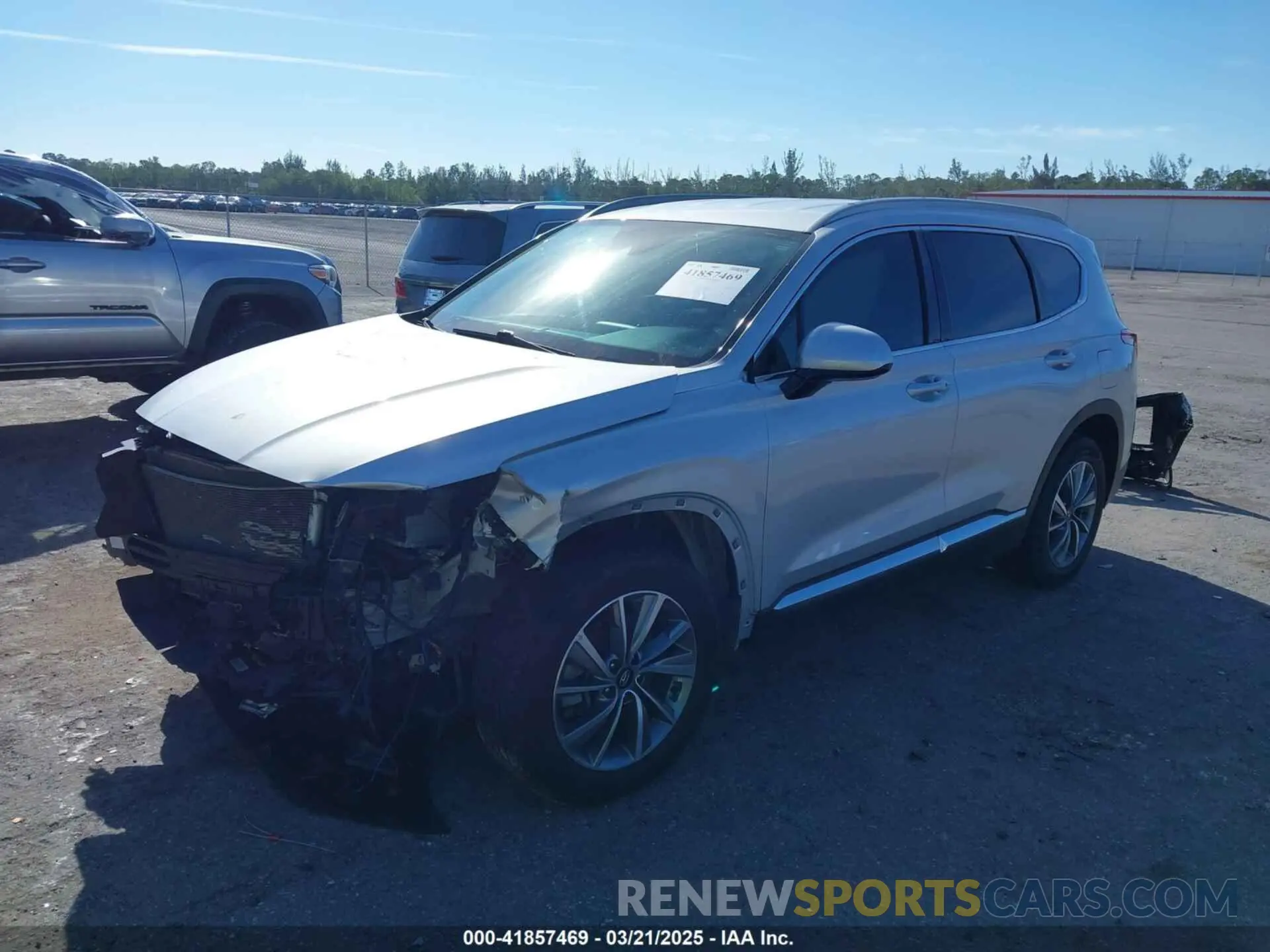 2 Photograph of a damaged car 5NMS33AD3LH161594 HYUNDAI SANTA FE 2020