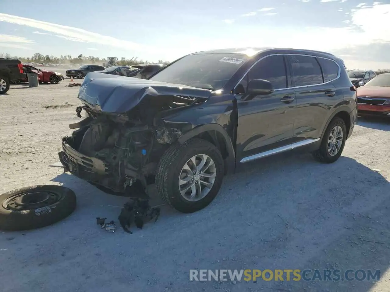 1 Photograph of a damaged car 5NMS33AD4LH247447 HYUNDAI SANTA FE 2020