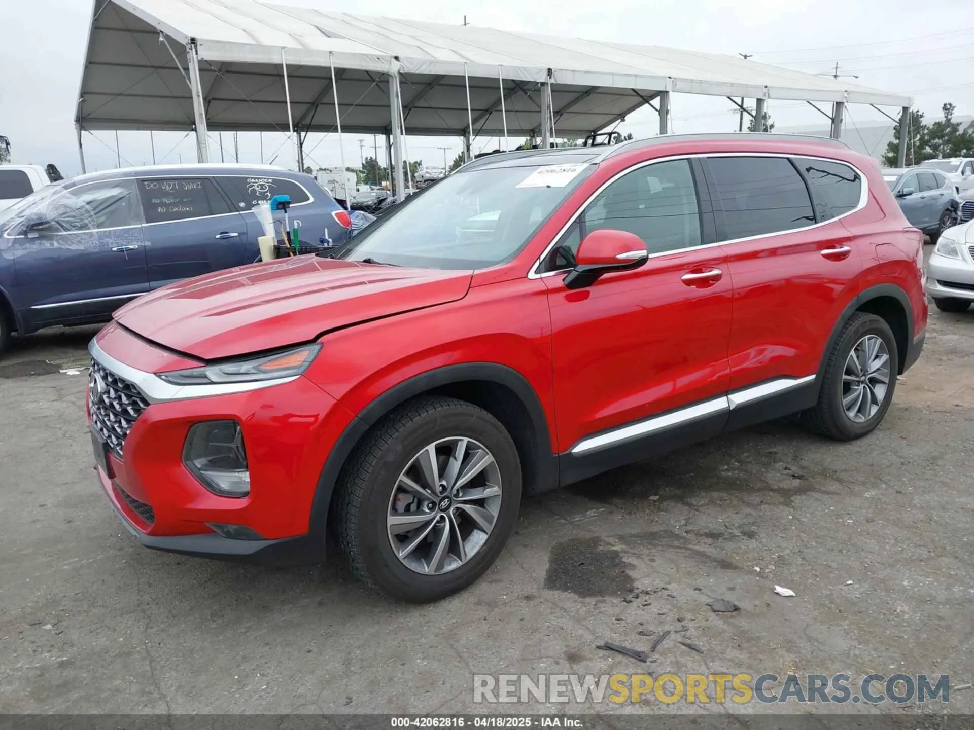 2 Photograph of a damaged car 5NMS33AD7LH209758 HYUNDAI SANTA FE 2020