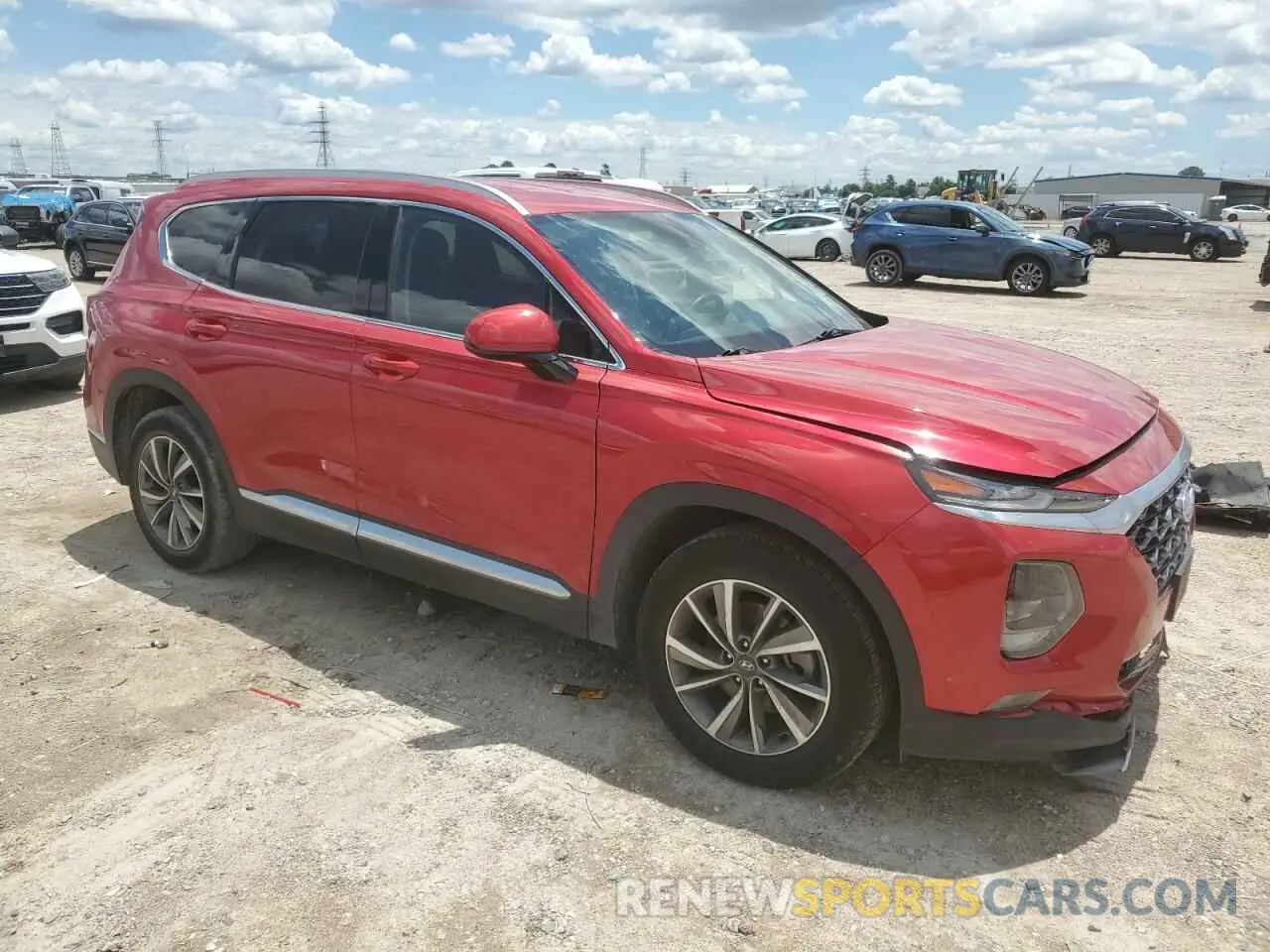 4 Photograph of a damaged car 5NMS33AD7LH285979 HYUNDAI SANTA FE 2020
